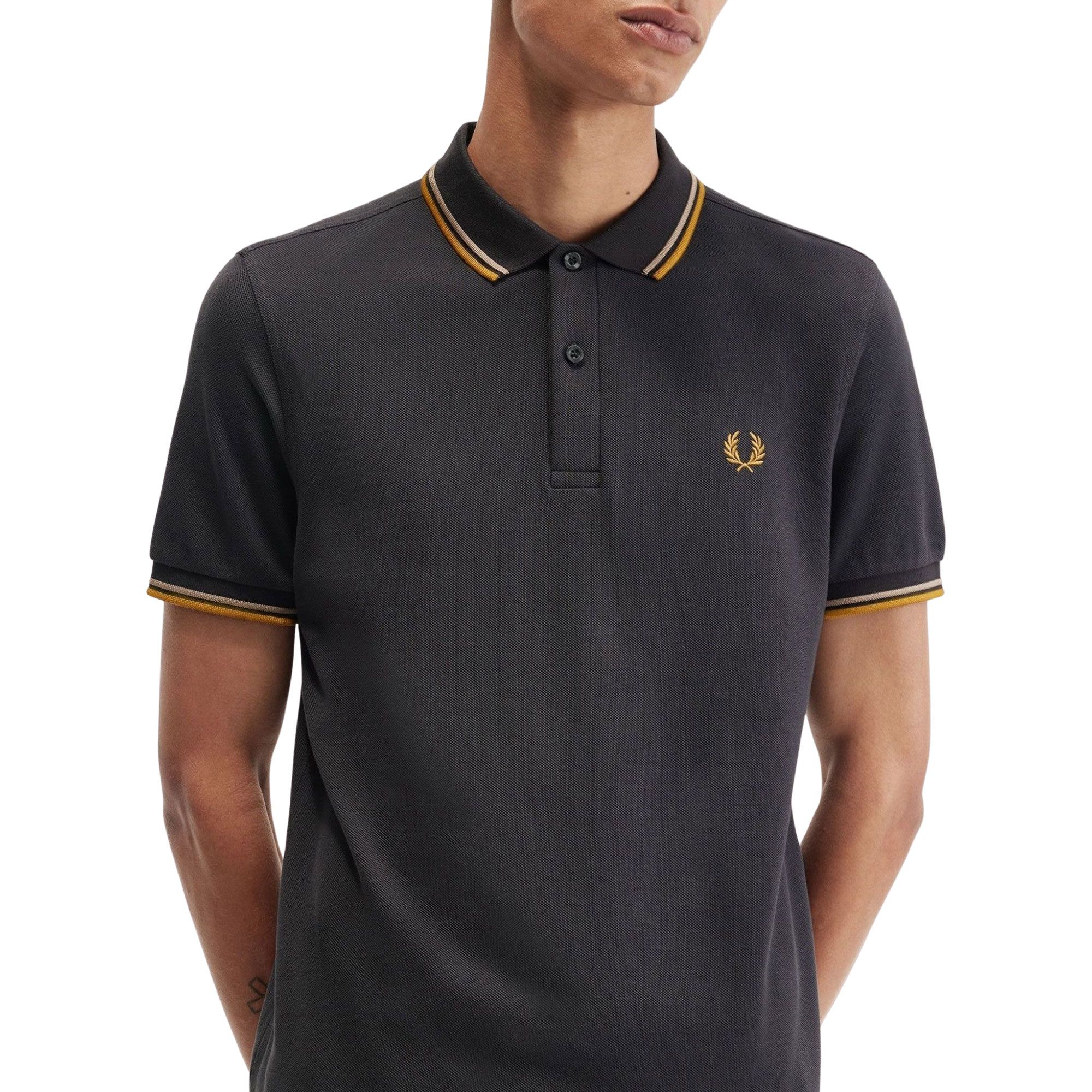 ゆ*読様 FRED PERRY Twin Tipped Ribbed Polo Fred Perry Twin Tipped Polo Shirt Men | Plutosport